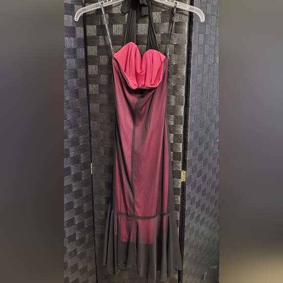 XOXO Black/Fuschia Party Dress (L) - AE0403 - Picture 2 of 3